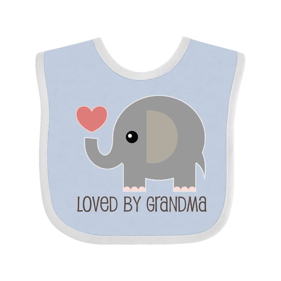 Inktastic Loved by Grandma Cute Grandchild Boys or Girls Baby Bib