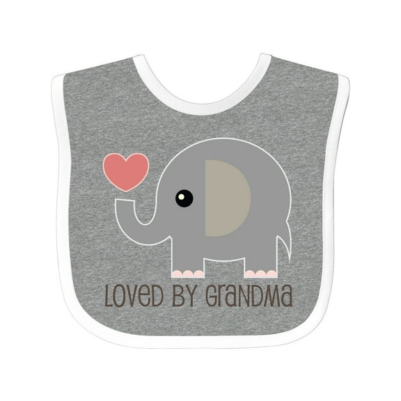 Inktastic Loved by Grandma Cute Grandchild Boys or Girls Baby Bib