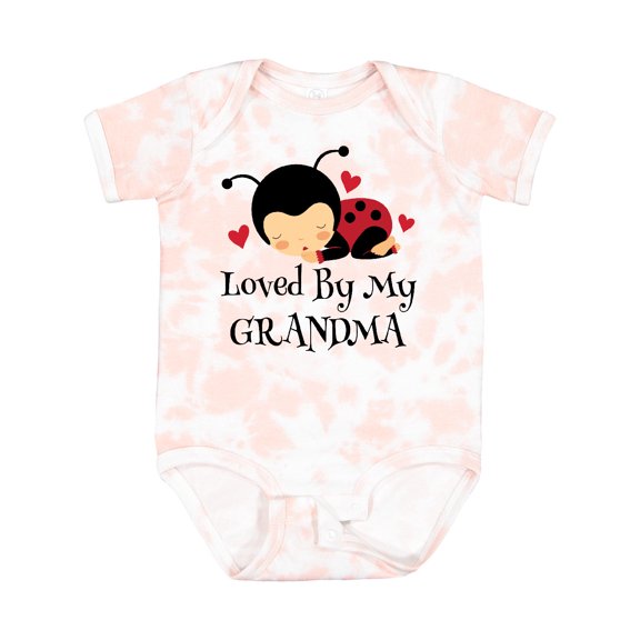 Inktastic Loved by Grandma Ladybug Boys or Girls Baby Bodysuit