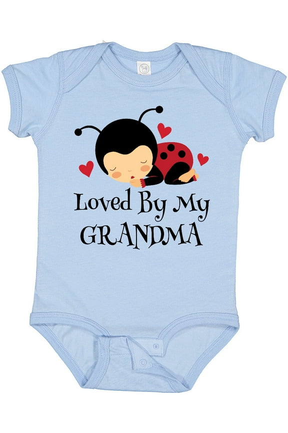 Loved by Grandma Ladybug Boys or Girls Baby Bodysuit