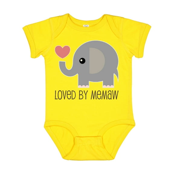 Inktastic Loved by Memaw Grandchild Boys or Girls Baby Bodysuit