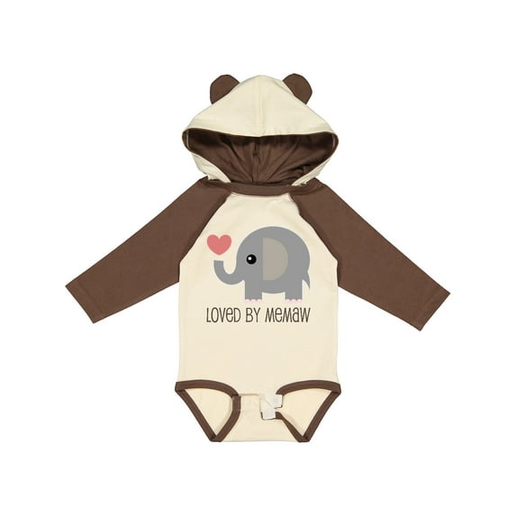 Inktastic Loved by Memaw Grandchild Boys or Girls Long Sleeve Baby Bodysuit