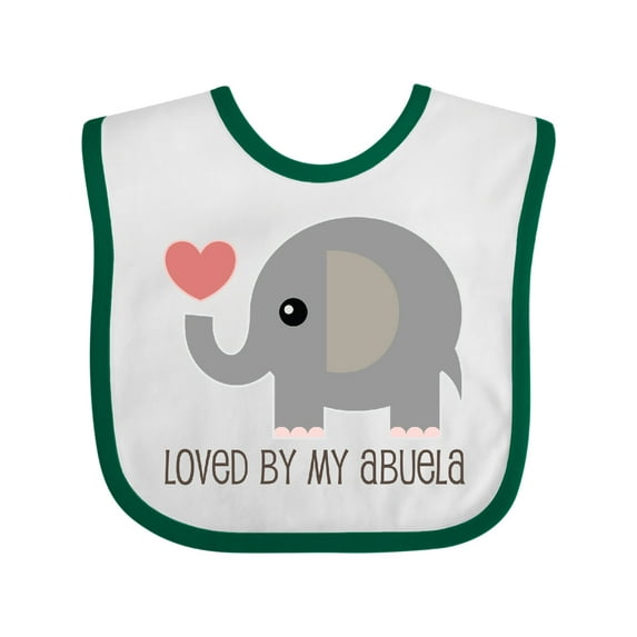 Inktastic Loved by My Abuela Grandchild Boys or Girls Baby Bib