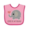 thumbnail image 1 of Inktastic Loved by My Abuela Grandchild Boys or Girls Baby Bib, 1 of 4