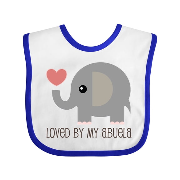 Inktastic Loved by My Abuela Grandchild Boys or Girls Baby Bib