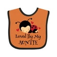 thumbnail image 1 of Inktastic Loved by My Auntie Ladybug Boys or Girls Baby Bib, 1 of 4
