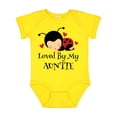 thumbnail image 1 of Inktastic Loved by My Auntie Ladybug Boys or Girls Baby Bodysuit, 1 of 5