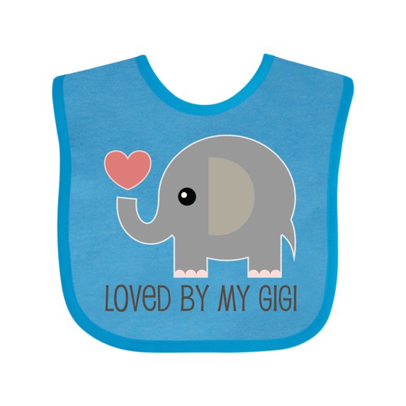 Inktastic Loved by My Gigi Grandma Boys or Girls Baby Bib