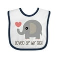 thumbnail image 1 of Inktastic Loved by My Gigi Grandma Boys or Girls Baby Bib, 1 of 4
