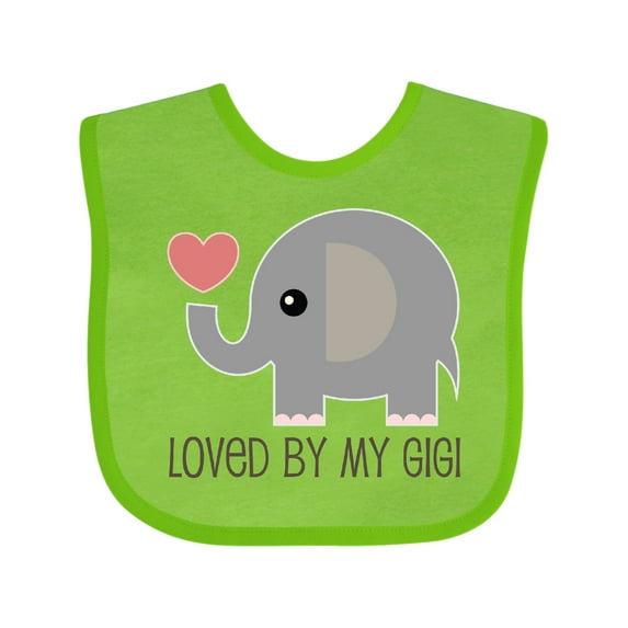 Inktastic Loved by My Gigi Grandma Boys or Girls Baby Bib