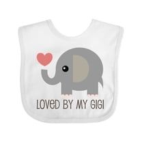 Inktastic Loved by My Gigi Grandma Boys or Girls Baby Bib