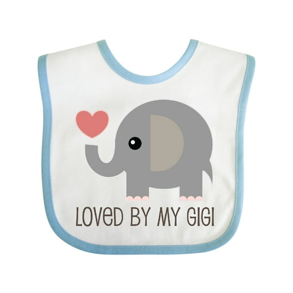 Inktastic Loved by My Gigi Grandma Boys or Girls Baby Bib
