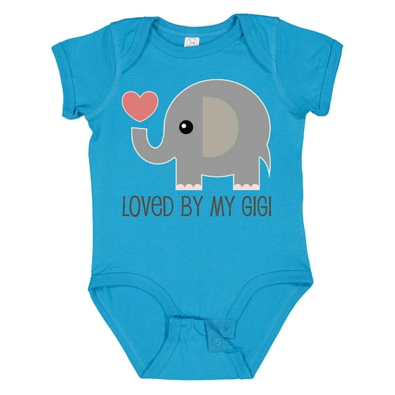Inktastic Loved by My Gigi Grandma Boys or Girls Baby Bodysuit