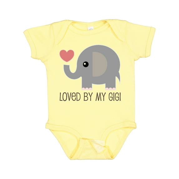 Inktastic Loved by My Gigi Grandma Boys or Girls Baby Bodysuit