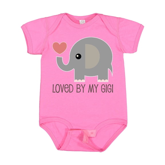 Inktastic Loved by My Gigi Grandma Boys or Girls Baby Bodysuit