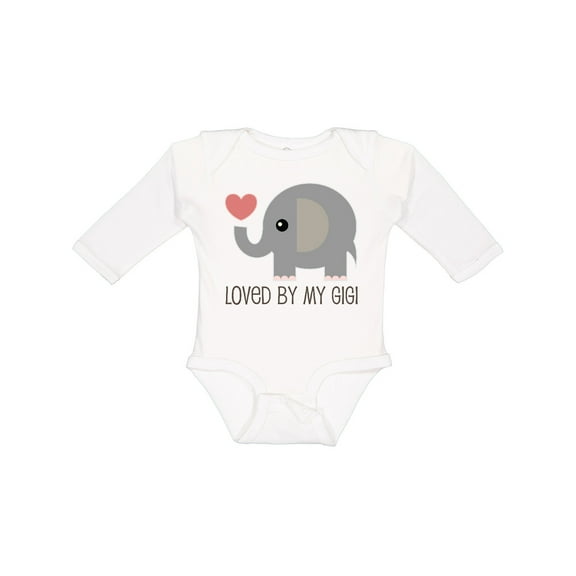 Inktastic Loved by My Gigi Grandma Boys or Girls Long Sleeve Baby Bodysuit