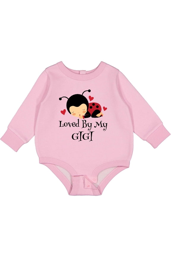 Loved by My Gigi Ladybug Baby Fleece Bodysuit