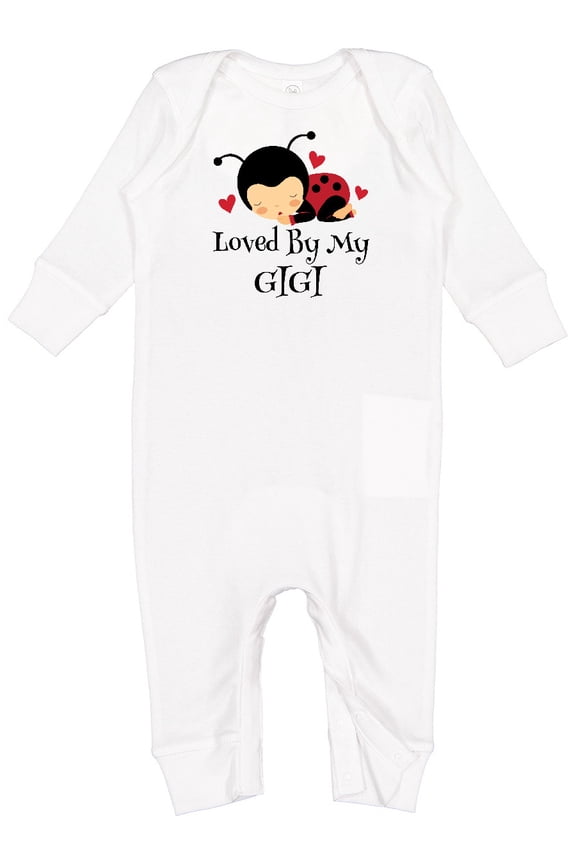 Loved by My Gigi Ladybug Baby Romper Coveralls