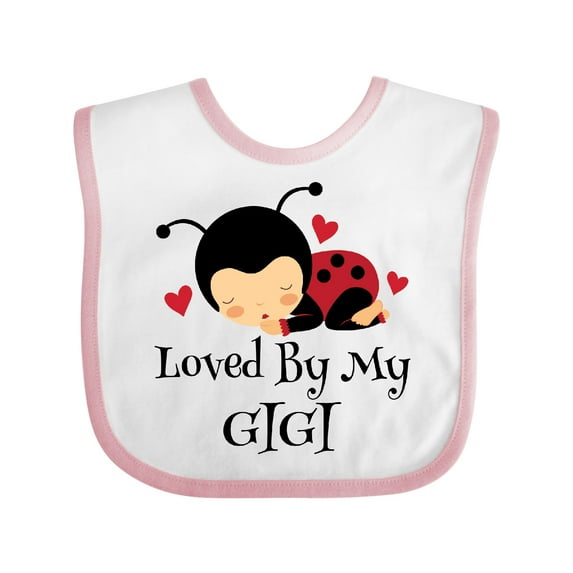 Inktastic Loved by My Gigi Ladybug Boys or Girls Baby Bib