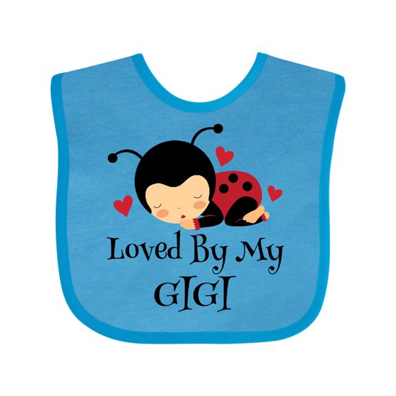 Inktastic Loved by My Gigi Ladybug Boys or Girls Baby Bib