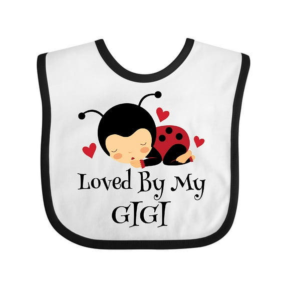 Inktastic Loved by My Gigi Ladybug Boys or Girls Baby Bib