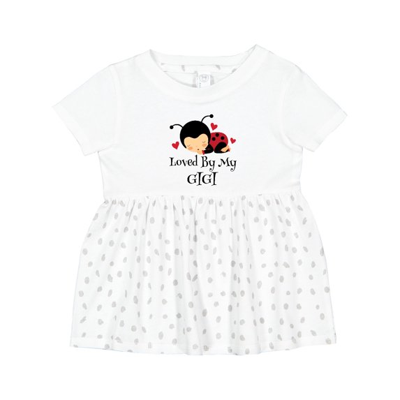 Inktastic Loved by My Gigi Ladybug Girls Baby Dress