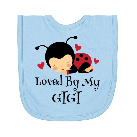 Inktastic Loved by My Gigi Ladybug Newborn Bib