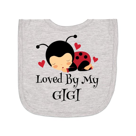 Inktastic Loved by My Gigi Ladybug Newborn Bib