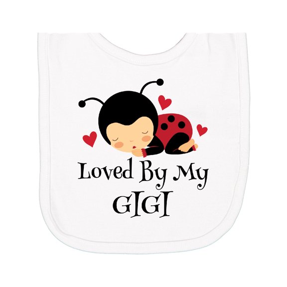 Inktastic Loved by My Gigi Ladybug Newborn Bib