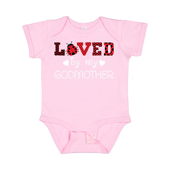 Inktastic Loved by My Godmother Cute Ladybug Boys or Girls Baby Bodysuit