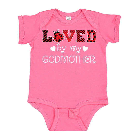 Inktastic Loved by My Godmother Cute Ladybug Boys or Girls Baby Bodysuit