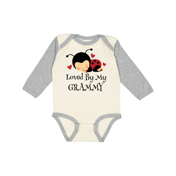 Inktastic Loved by My Grammy Boys or Girls Long Sleeve Baby Bodysuit