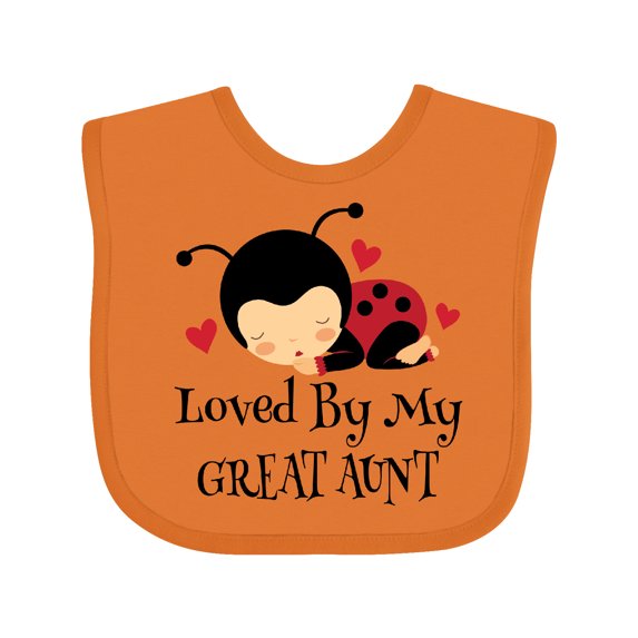 Inktastic Loved by My Great Aunt Boys or Girls Baby Bib