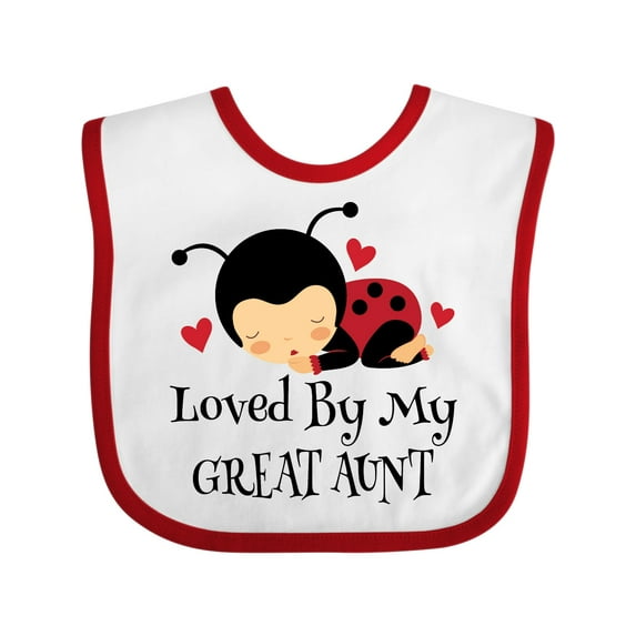 Inktastic Loved by My Great Aunt Boys or Girls Baby Bib