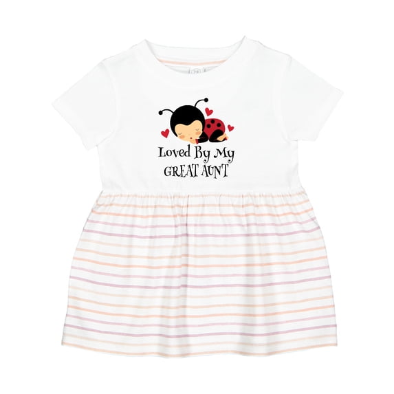 Inktastic Loved by My Great Aunt Girls Baby Dress