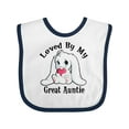 thumbnail image 1 of Inktastic Loved by My Great Auntie Bunny Rabbit Boys or Girls Baby Bib, 1 of 4