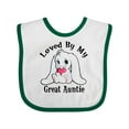 thumbnail image 1 of Inktastic Loved by My Great Auntie Bunny Rabbit Boys or Girls Baby Bib, 1 of 4