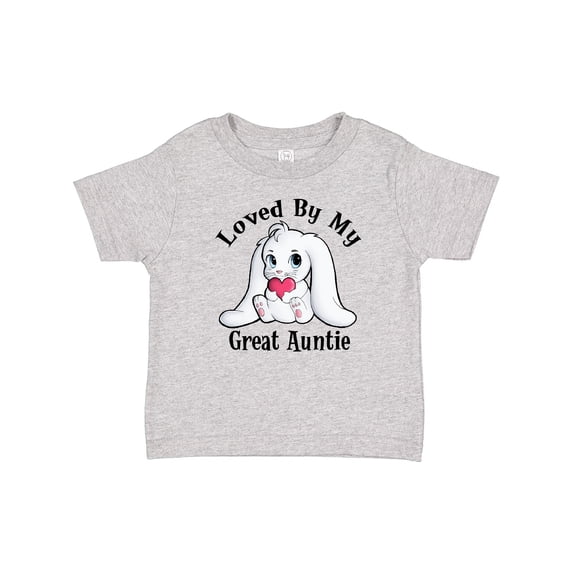 Inktastic Loved by My Great Auntie Bunny Rabbit Boys or Girls Toddler T-Shirt