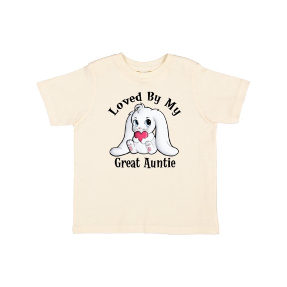 Inktastic Loved by My Great Auntie Bunny Rabbit Boys or Girls Toddler T-Shirt