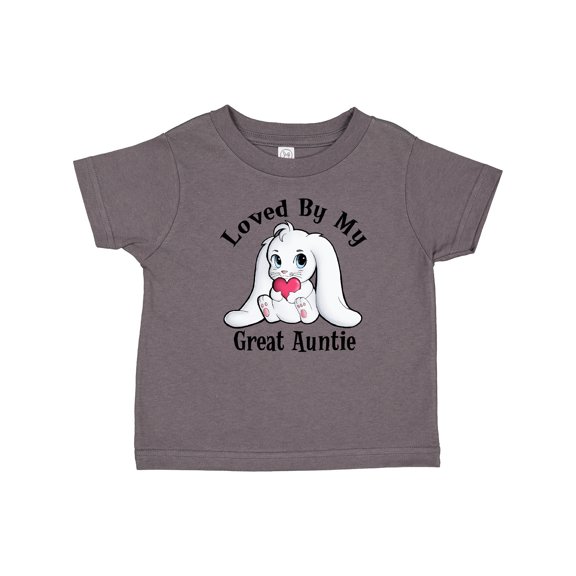 Inktastic Loved by My Great Auntie Bunny Rabbit Boys or Girls Toddler T-Shirt