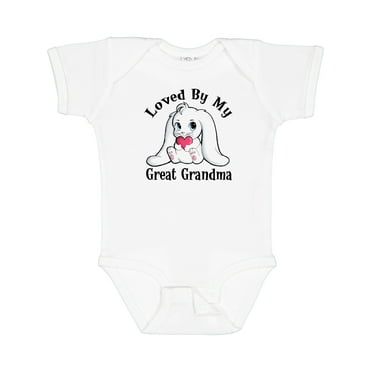 Inktastic Loved by My Great Grandma Bunny Rabbit Boys or Girls Baby Bodysuit