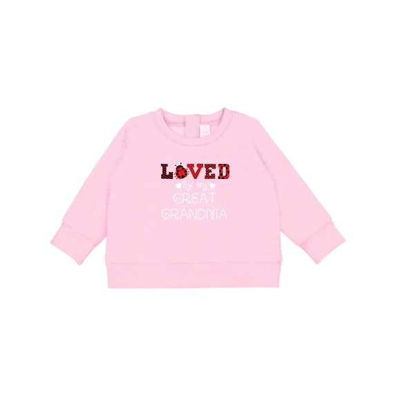 Inktastic Loved by My Great Grandma Cute Ladybug Baby Sweatshirt