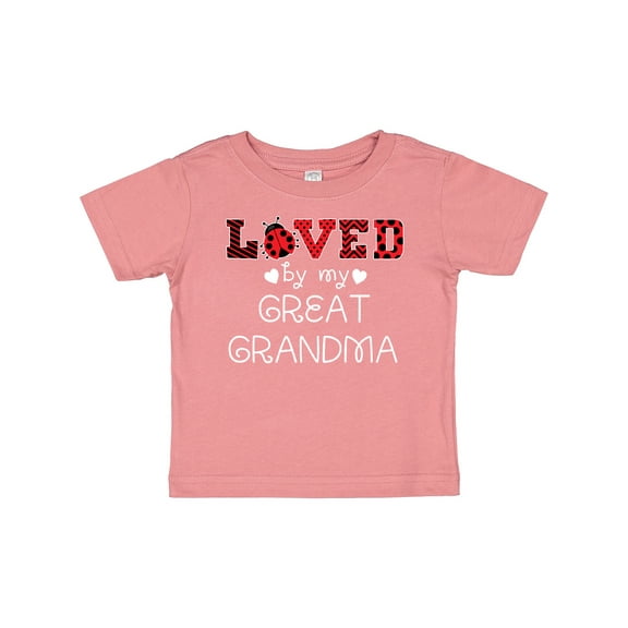 Inktastic Loved by My Great Grandma Cute Ladybug Boys or Girls Baby T-Shirt
