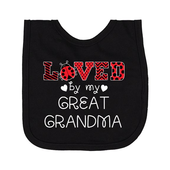 Inktastic Loved by My Great Grandma Cute Ladybug Newborn Bib