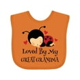 thumbnail image 1 of Inktastic Loved by My Great Grandma Girls Baby Bib, 1 of 4