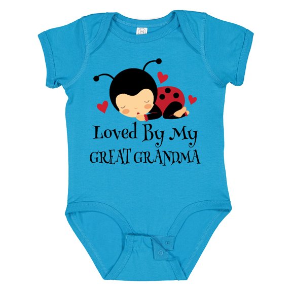 Inktastic Loved by My Great Grandma Girls Baby Bodysuit