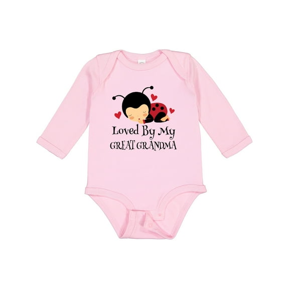 Inktastic Loved by My Great Grandma Girls Long Sleeve Baby Bodysuit