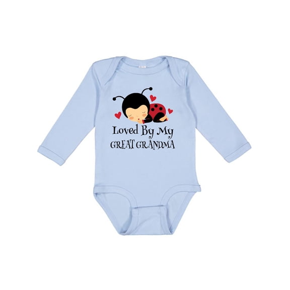 Inktastic Loved by My Great Grandma Girls Long Sleeve Baby Bodysuit