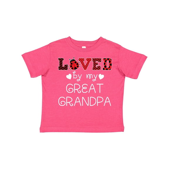 Inktastic Loved by My Great Grandpa- Cute Ladybug Boys or Girls Toddler T-Shirt