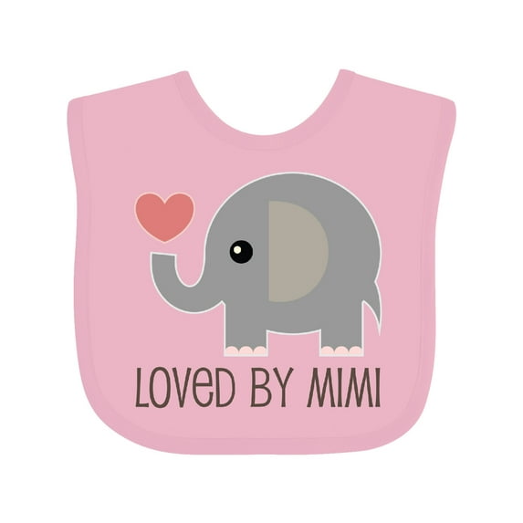 Inktastic Loved by My Mimi Grandchild Boys or Girls Baby Bib